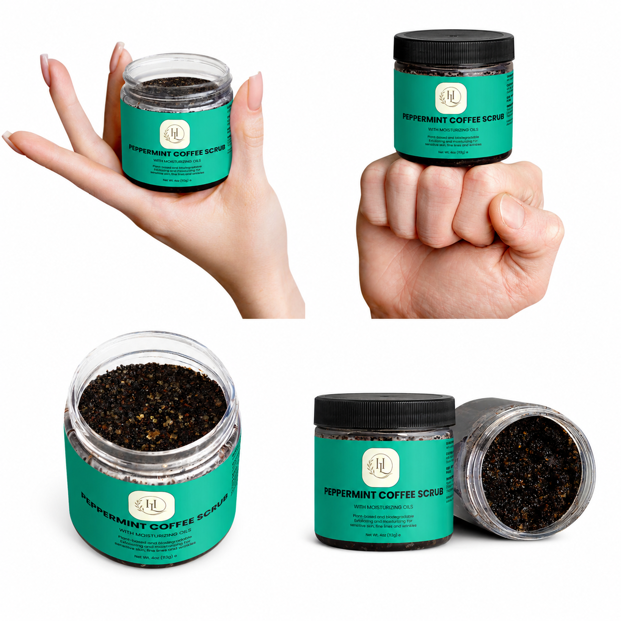 Peppermint Coffee Scrub